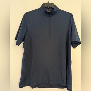 Kerrits Navy Half-Zip Short Sleeve Performance Polo